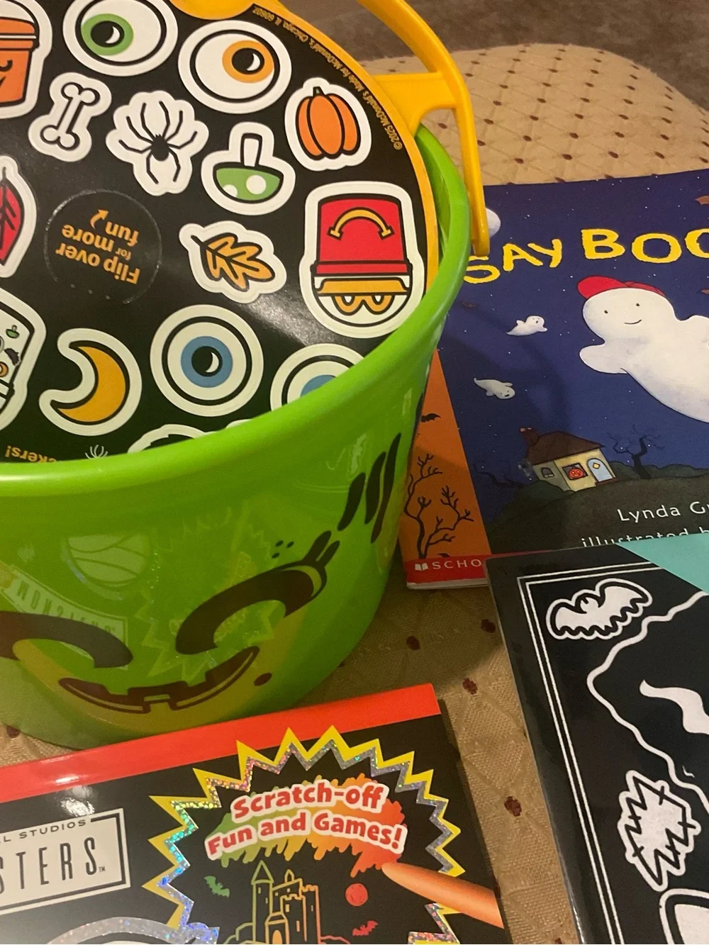 Little Monsters Velvet Art Kids Activity Books McDonalds Halloween Bucket Bundle